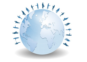 Businessmen and world