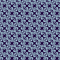 Seamless blue ornament vector pattern