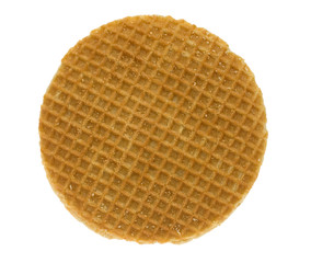 isolated stroopwafel