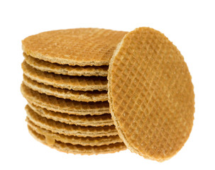 isolated stroopwafel