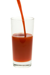 glass of fresh tomato juice