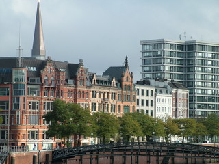 View of the city of Hamburg in Germany