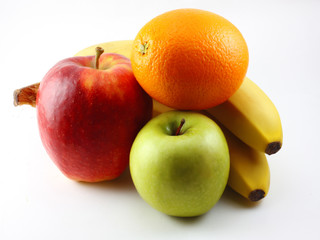 Apples, bananas and orange