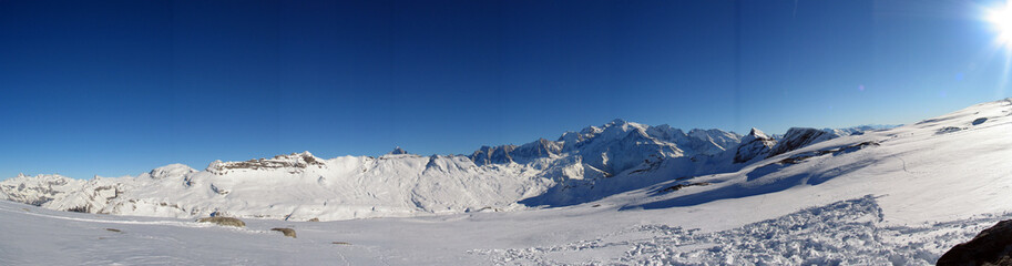 en route vers le mont blanc