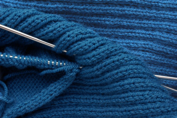 tricot bleu