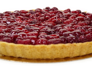 himbeerschnitte ein bett aus kuchen und obst