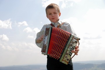 Naklejka premium Beim Musizieren...