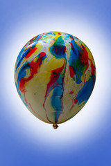Multicolored balloon.