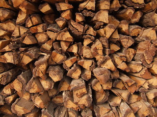 entassement de bois