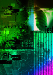 Fototapeta na wymiar text superimposed on a green background