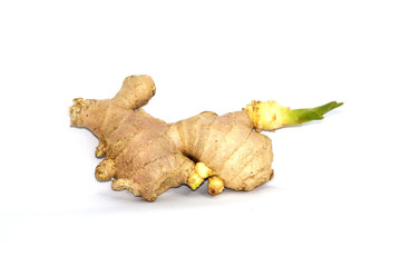 Ginger isolated on white background