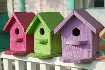 Colorful Birdhouses