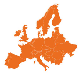Europakarte © Tanja Bagusat