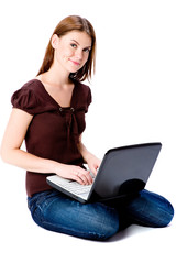 Woman With Laptop