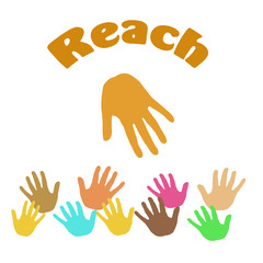 Fototapeta premium small hands reach