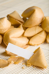 fortune cookie blank space for text