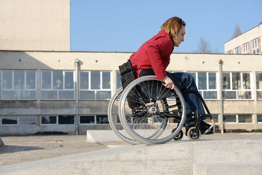 Wheelchair ride practice