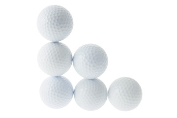 Stacks of Golf Balls