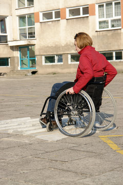 Wheelchair ride practice