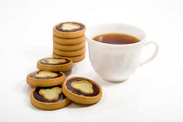 Cup and cookies