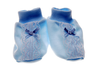 Baby boots isolated on white background