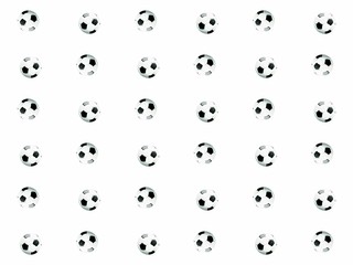 viele Fußbälle