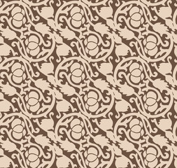 Fototapeta premium Seamless vector luxurious chocolate pattern