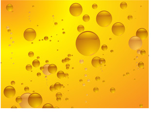 subtle amber bubble background illustrated with copy space