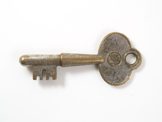 Key over white