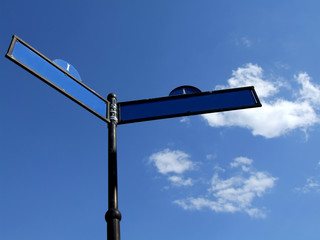 Blank signpost - just add your text