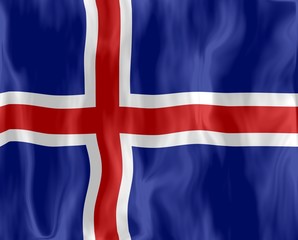islande drapeau froissé iceland crumpled flag