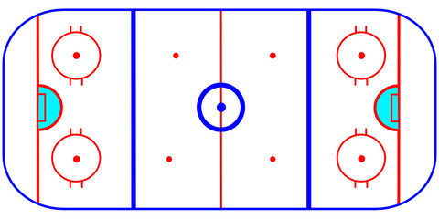 Obraz premium terrain hockey sur glace 1