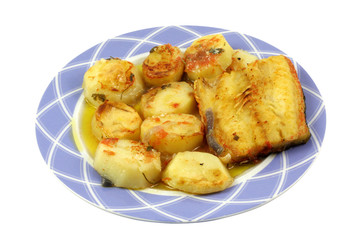 Salt cod fish and chips