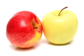 Red and yellow apples