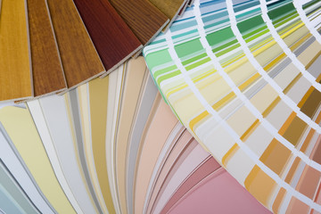 Farbfecher mit Musterfarben