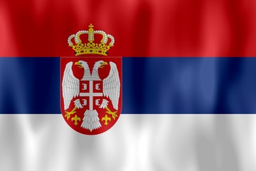 drapeau serbie serbia flag - obrazy, fototapety, plakaty