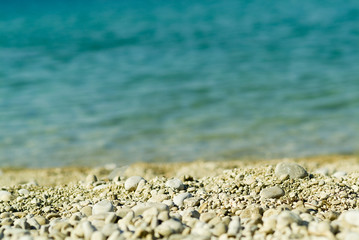 Tiny stone on the beach