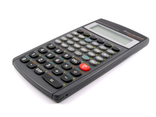 mathematical scientific calculator isolated on white background