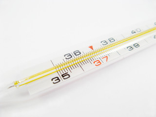 medicine health thermometer isolated on white background