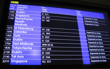 airport boarding chart