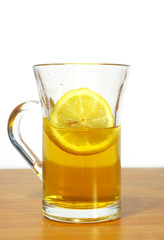 Cup of tea with the lemon
