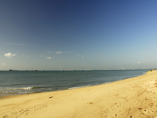 Morning by the beach at East Coast Park, Singapore