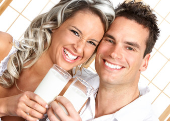 couple with milk
