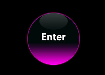 Button enter pink neon