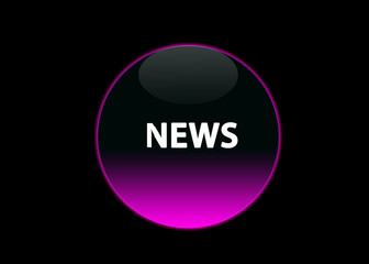 button news pink neon