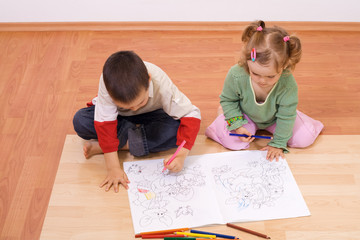 Coloring the tale book