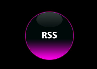 button rss pink neon