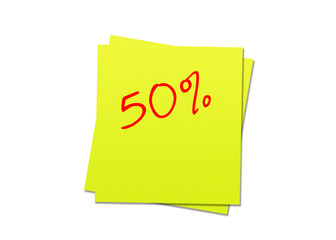 sticky yellow 50 %