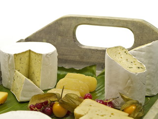 käsebrett von sahnig mild bis vollreif pikant