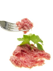 frische roh mettfleisch/ schweinefleisch